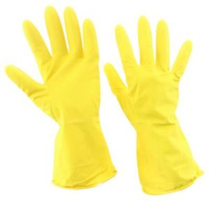 Guantes de goma domésticos