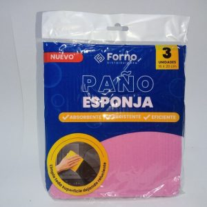 Paño esponja 3 unidades